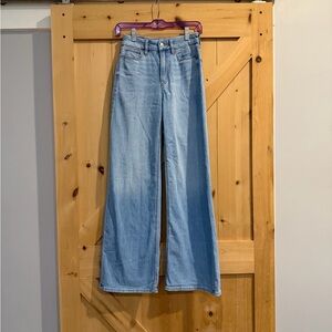 AE Dreamy Drape Stretch Curvy Super High-Waisted Baggy Wide-Leg Jeans